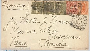 64143 - ITALIA REGNO - STORIA POSTALE : Tripla mista su BUSTA per FRANCIA 1898 - Imagen 1 de 1