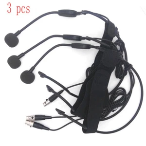 3 PCS 4PIN Headworn Wearing Headset Microphone For Shure Wireless BodyPack - Picture 1 of 5