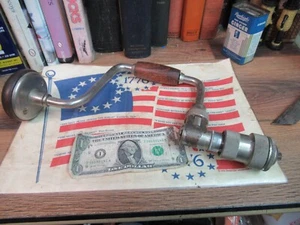 Taladro de sujeción vintage Stanley n.o 813G, broca de barrido de 10"". Mandril de rodamiento Universal Mandíbulas - Imagen 1 de 11