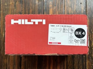 Hilti #2361655 BX-4 1000x X-P 17 B4 MX BULK 17mm 11/16” Premium Framing Nails - Picture 1 of 1