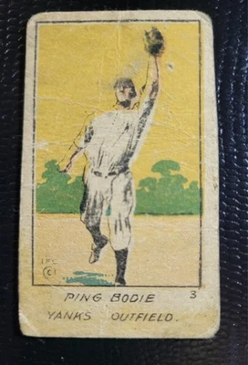 1920 W516-1 #3 PING BODIE CORTE A MANO NEW YORK YANKEES  Foto 1 de 3