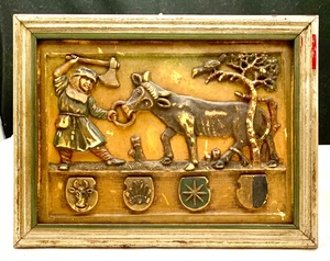 RÉPLICA DE COLECCIÓN DEL RELIEVE DE LA PRIMERA PUERTA DEL CASTILLO DE PARDUBICE, CHEQUIA c1965 - Imagen 1 de 5