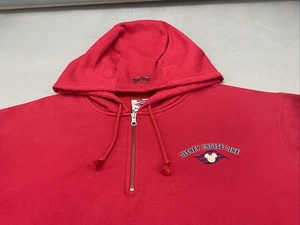 Disney Cruise Line Men’s Red 1/4 Zip Hoodie 2XL - Picture 1 of 8