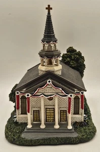 2003 Hawthorne Village Civil War Village Amazing Grace Church Lights COA - Picture 1 of 18