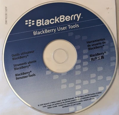 BlackBerry User Tools CD Rom, EE. UU. - 2006 Foto 1 de 2