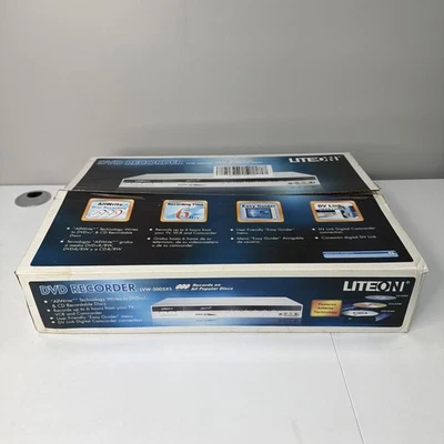 Lite-On LVW-5005XS DVD Recorder, NEW IN OPEN BOX w/ Remote, Cables, Papers - Image 1 of 4