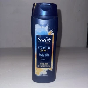 Suave Men 3 in 1 Mens Body Wash, Hair, Face and Body Wash, 18 oz - Picture 1 of 2