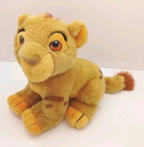 Vintage Disney Store König der Löwen Simba Jungtier 9 Zoll Plüschtier Stofftier Spielzeug sitzend - Bild 1 von 7