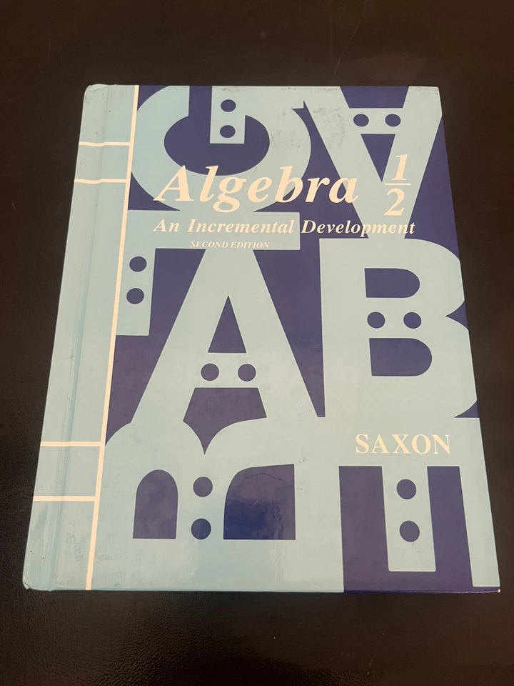 Saxon Algebra 1/2 Second edition Textbook - Image 1 of 3