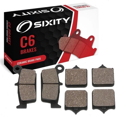 Juego completo de pastillas de freno delanteras + traseras de cerámica 2005-2008 TM SMX 450 F Competition sv Foto 1 de 4