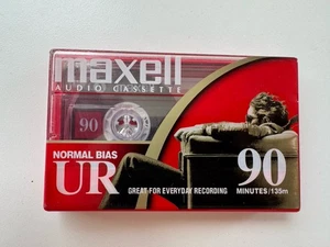 Nastro audiocassetta Maxell UR 90 nuovo sigillato - bias normale IEC tipo I - Foto 1 di 2
