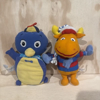 Vintage Fisher Price Backyardigans Tyrone Pelúcia e Pablo Hand Puppet Storybook - Imagem 1 de 4