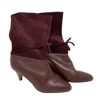 Ted Baker темно-бордовый замши и кожи громоздкий Twla ботинки размер США 6 - Изображение 1 из 4