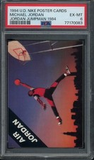 1994 U.D. Nike Poster Cards Michael Jordan "Jordan Jumpman 1984" - PSA 6