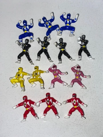 Vintage 1994 Saban Mighty Morphin Power Rangers Mini Figure Lot of  14 (1.5") Cover
