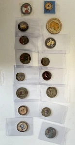 16 Coins Challenge Coin lot set Collection Military ALL SERVICES US - Picture 1 of 24