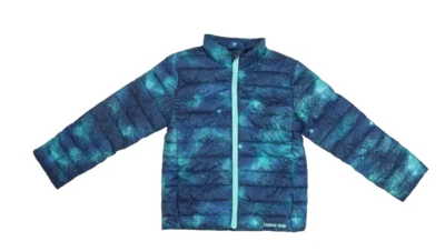 Chaqueta Lands End Thermo Plume Embalable Cremallera Completa Azul Peaco Oscuro Gala Niños XS Foto 1 de 4