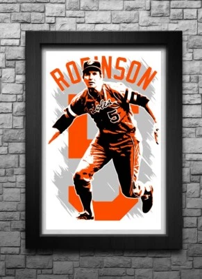 BROOKS ROBINSON art print/poster BALTIMORE ORIOLES FREE S&H! JERSEY B2G2 - Image 1 of 4