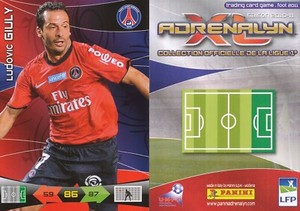 LUDOVIC GIULY # FRANCE CARD ADRENALYN LEAGUE 1 SANDWICHES FOOTBALL 2011