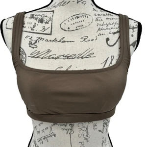 Madewell Swimsuit Top Brown Small NWT - Picture 1 of 8