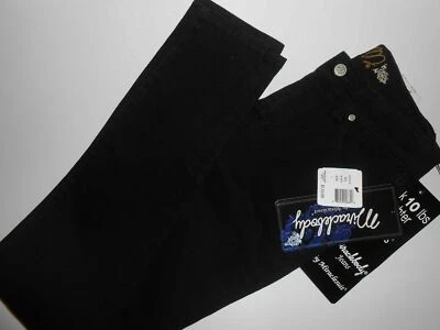 MIRACLEBODY JEANS NEGROS PIERNA AJUSTADA, UK-6 HECHO EN EE. UU. POR MIRACLESUIT / NUEVO Foto 1 de 4