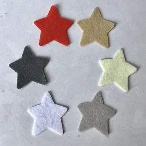 Scandi Felt Stars, Die Cut Felt Stars, Medium Felt Stars - Picture 1 of 8