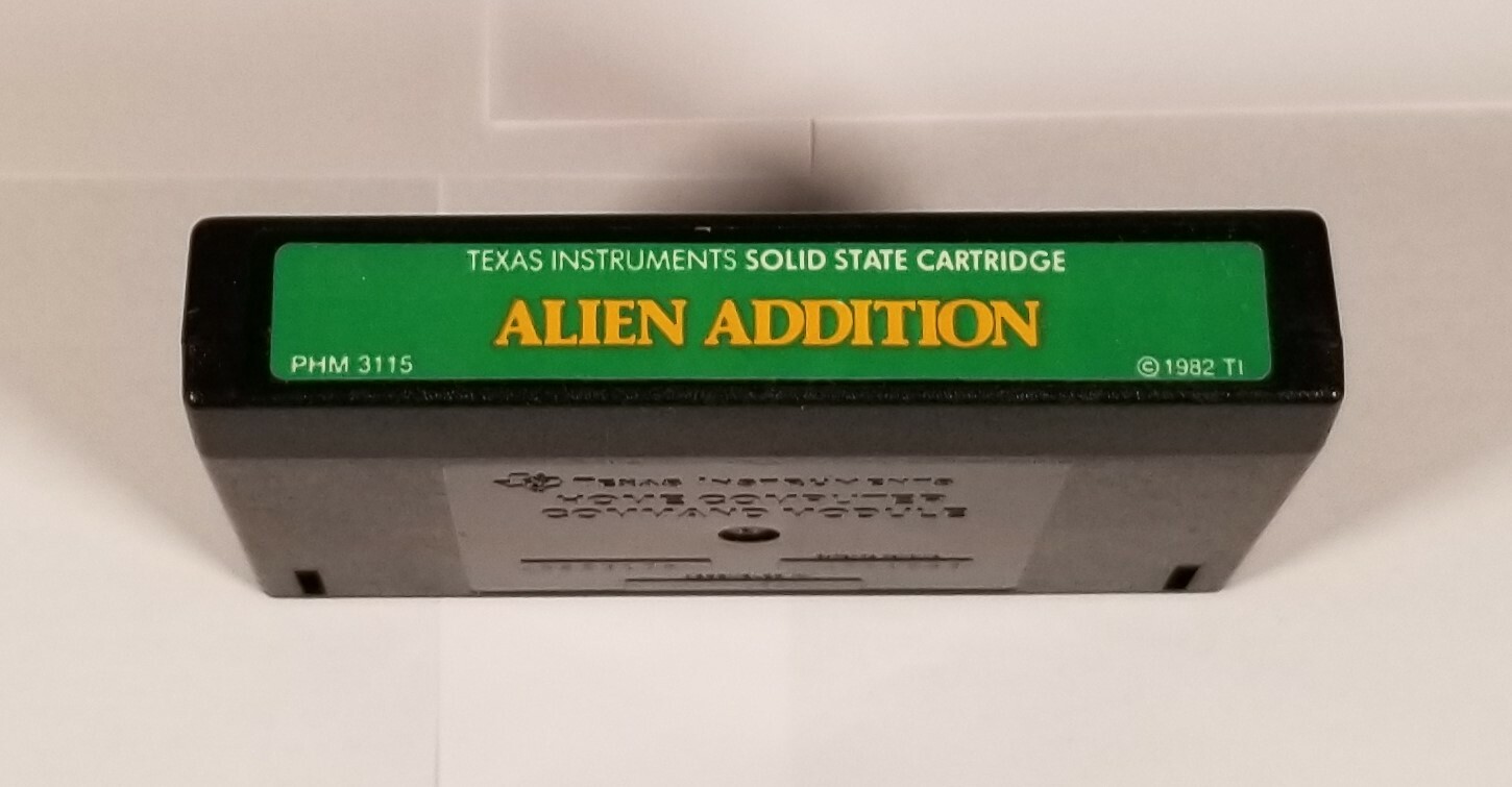 TI-99/4A TI99 4A Alien Addition Texas Instruments Computer Video Game