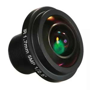 1/2.5" 1.7mm 5.0MP F2.0 180° Wide Angle Panoramic CCTV Lens U2W0 - Picture 1 of 11