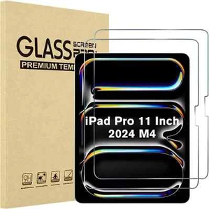2X Schutzglas Glasfolie für Apple iPad Pro 2024 11″ Zoll Display Panzerfolie 9H - Bild 1 von 6