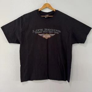 Harley Davidson Hemd Herren Gr. 2-XL Space Coast Palm Bay Florida schwarz - Bild 1 von 8