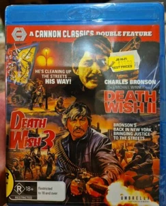 DEATH WISH II & 3 BLURAY BLU-RAY 2 CHARLES BRONSON CULT MICHAEL WINNER FILM NEW - Picture 1 of 2