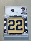 2022 Topps Series 1 Christian Yelich Player Jersey Number Medallion #Jnm-Cy