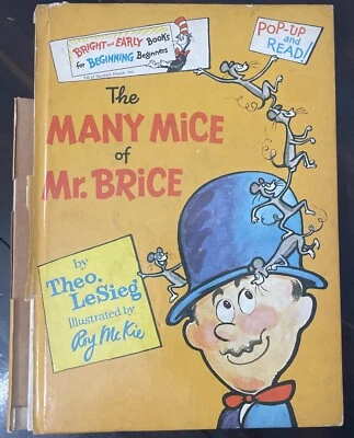 The Many Mice of Mr. Brice Vintage 1st 1973 Pop-Up Hardcover Seuss/Theo LeSieg - Image 1 of 4