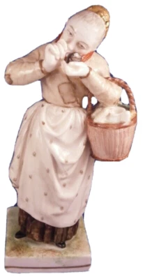 Antique 20thC Nymphenburg Porcelain Snuff Lady Figurine Figure Porzellan Figur - Image 1 of 4