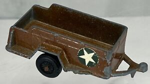 TootsieToy Brown Kubelwagen Army Military Trailer Diecast Toy