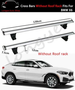 2PCS Cross Bar Crossbar Carrier Without Roof RackFits For BMW X6 2020-2022 - Picture 1 of 9