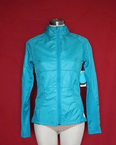 Roxy Mujer Mediana Breakline Raglan Azul/Verde Chaqueta de Pista Suéter Ropa de Playa - Imagen 1 de 5