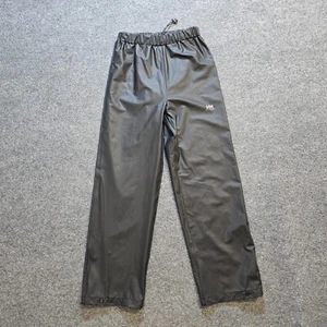 Helly Hansen Pants Kid Size 10 Black Waterproof Windproof Pull On Adjustable Hem - Picture 1 of 14