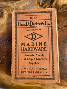 IMPORTANT CATALOGUE D'ACASTILAGE AMERICAIN CHAS.D. DURKEE  CO 1923 - Picture 1 of 24