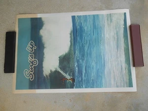Póster de viaje de surf SURFS UP original vintage raro de los años 60 ¿Hawaii?  Surf - Imagen 1 de 1