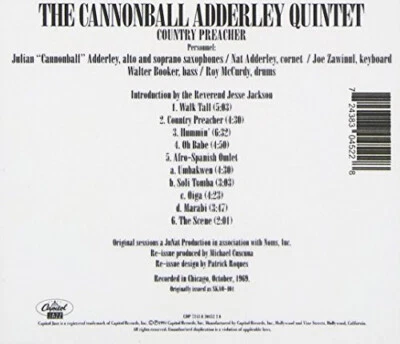 Country Preacher by Cannonball Adderley Quintet [Audio CD] - Bild 1 von 2