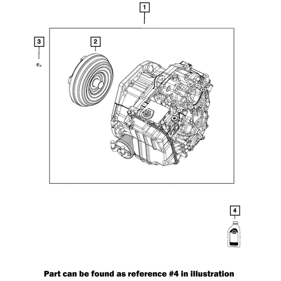 正品原始设备制造商 Mopar AW-I 1 夸脱自动变速器油适用于菲亚特 500 吉普指南针 — 第 1/1 张图片