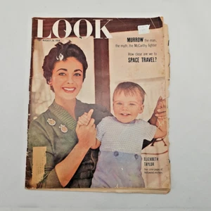 VTG LOOK Magazine Elizabeth Taylor Space Travel Herbert Hoover, August 24, 1954 - Picture 1 of 18