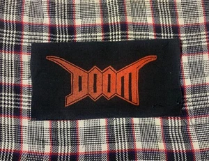 Doom DIY Patch- Punk Crust Black Flag Off Leftover Crack Oi - Picture 1 of 1