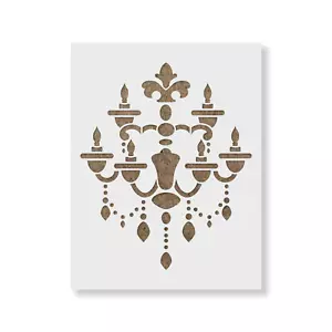 Kronleuchter Schablone - robuste & wiederverwendbare Mylarschablonen - Bild 1 von 5