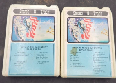 Rare Earth/Richard Nixon Super Star 8-Track Tapes Motown Records Canada Untested - Image 1 of 3