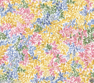 Tecido de colcha de mistura de folhas rosa varanda - Frete grátis - 1 jarda - Imagem 1 de 2