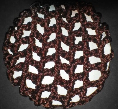 Lote de 10 piezas Niñas Marrón 4" Seda Pelo Moño Cubierta Rebozar Pelo Red Ballet Danza Crochet  Foto 1 de 2