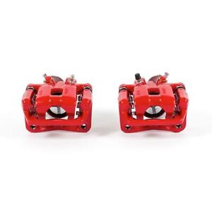 PowerStop for 09-14 Acura TSX Rear Red Calipers w/Brackets - Pair