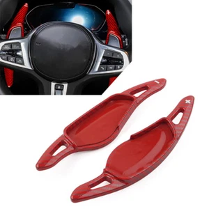 Carbon Fiber Look Steering Wheel Paddle Shifter Extension For BMW 3/5/6/7/8 - Picture 1 of 10